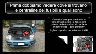 Sostituire Fusibili Fiat PANDA 169