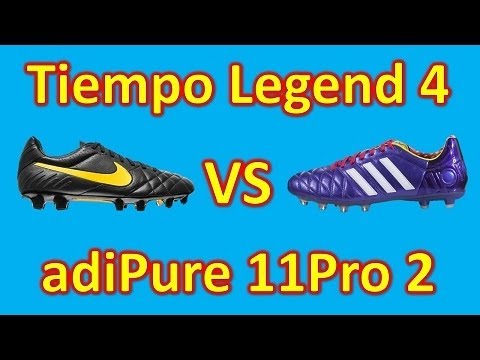 Nike Tiempo Legend 4 VS Adidas adiPure 11Pro 2 - Comparison + Review - UCUU3lMXc6iDrQw4eZen8COQ