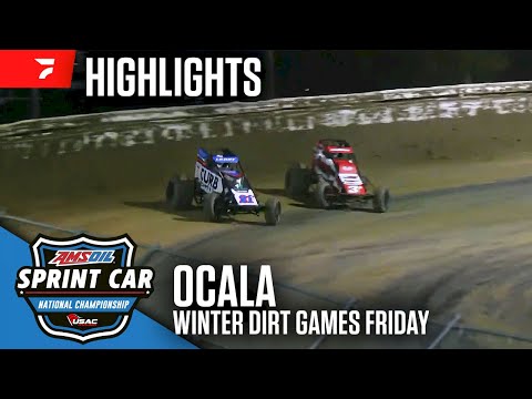 𝑯𝑰𝑮𝑯𝑳𝑰𝑮𝑯𝑻𝑺: USAC AMSOIL National Sprint Cars | Ocala Speedway | February 14, 2025 - dirt track racing video image