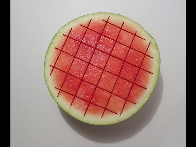 How to Cut a Watermelon Into Cubes