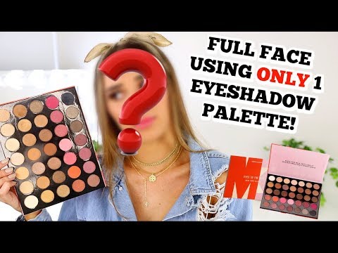 Full Face Using ONLY One Eyeshadow Palette | Challenge - UCPG6A5tNaPfv2SRNW2beq5Q