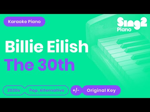 The 30th Karaoke | Billie Eilish (Karaoke Piano)