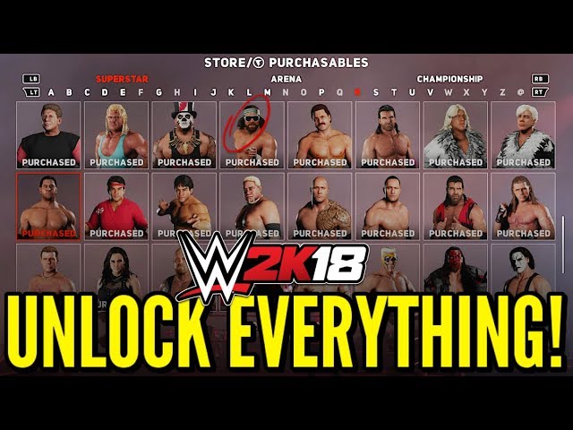 How To Unlock Characters In Wwe 2K18?