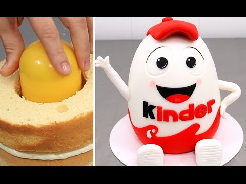 Huge Kinder Surprise Cake with SURPRISE TOY Inside How To Make by Cakes StepbyStep - UCjA7GKp_yxbtw896DCpLHmQ