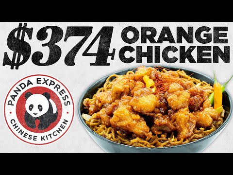 $374 Panda Express Orange Chicken Taste Test | FANCY FAST FOOD