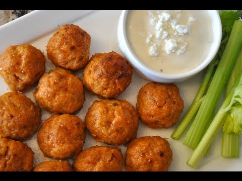 Healthy Buffalo Chicken Meatballs - UCNfwT9xv00lNZ7P6J6YhjrQ