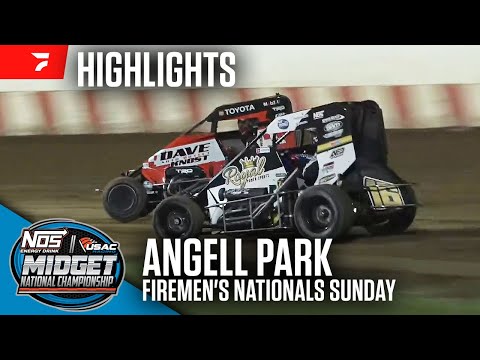 Firemen's Nationals Night #1 | USAC Midgets at Angell Park Speedway 9/1/24 | Highlights - dirt track racing video image