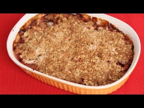 Rhubarb Crisp Recipe - Laura Vitale - Laura in the Kitchen Episode 578 - UCNbngWUqL2eqRw12yAwcICg