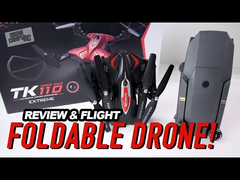 FOLDING DRONE with WIFI - SKYTECH TK110 Review & Flight - UCwojJxGQ0SNeVV09mKlnonA