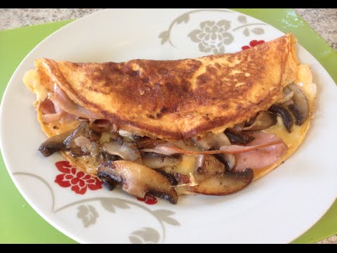 HOW TO MAKE HAM CHEESE MUSHROOM OMELETTE  - Greg's Kitchen - UCGXHiIMcPZ9IQNwmJOv12dQ