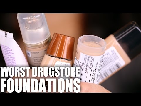 WORST DRUGSTORE FOUNDATIONS - UC4qk9TtGhBKCkoWz5qGJcGg