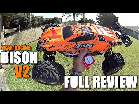 VKAR BISON V2 1:10 Monster - Full Review -  [Unbox, Inspection, Run/Crash/LAUNCH Test, Pros & Cons] - UCVQWy-DTLpRqnuA17WZkjRQ