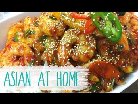 Stir Fry Recipe : Spicy Stir Fry Shrimp Recipe : Korean Food : Shrimp Recipe : Asian at Home - UCIvA9ZGeoR6CH2e0DZtvxzw