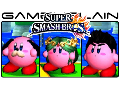 Smash Bros 3DS: All Kirby Hats & Transformations - UCfAPTv1LgeEWevG8X_6PUOQ