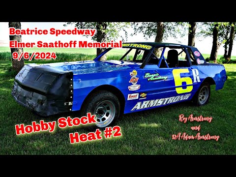 09/06/2024 Beatrice Speedway Elmer Saathoff Memorial Hobby Stock Heat #2 - dirt track racing video image