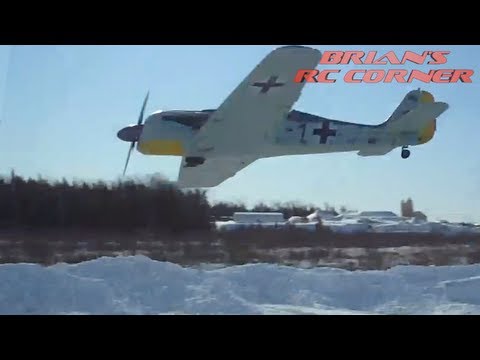 Winter Flying the Hobbico Focke-Wulf FW-190 - UCqFj04rRJs6TJIwsVvCQK6A