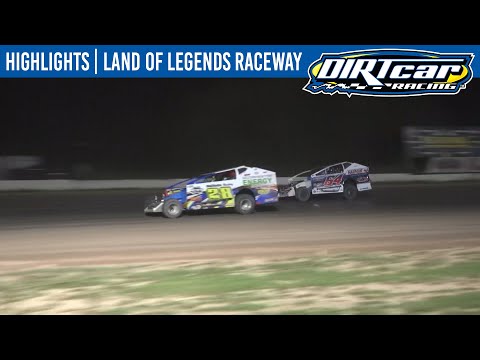 DIRTcar Sportsman Modifieds Land of Legends Raceway August 4, 2021 | HIGHLIGHTS - dirt track racing video image