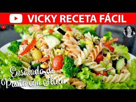 ENSALADA DE PASTA CON ATUN | Vicky Receta Facil - UCewhO42h_TIKZdntpI-v39g