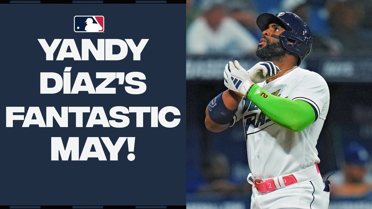 Yandy Díaz is DOMINATING! He hit five homers and had fourteen RBI in the month of May!