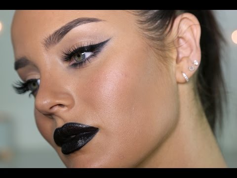 Ultimate Dark Glam Makeup Tutorial: Black Lips! - UCLFW3EKD2My9swWH4eTLaYw