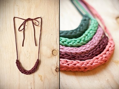 DIY collar trenza cuadrada/ MarlenneB