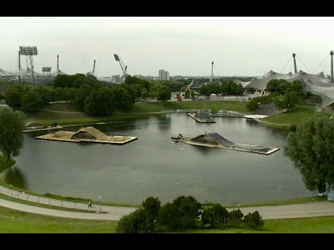 Building a floating freestyle motocross course - Red Bull X-Fighters Munich 2014 - UCblfuW_4rakIf2h6aqANefA