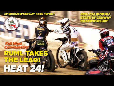 Ruml takes the Lead in this Epic Speedway Race for the Semifinals! - dirt track racing video image