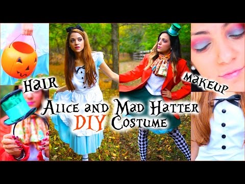 Alice and Mad Hatter DIY Costumes + Hair and Makeup! - UCuVHOs0H5hvAHGr8O4yIBNQ