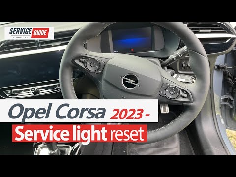 Como redefinir a luz de serviço do Opel Corsa F.