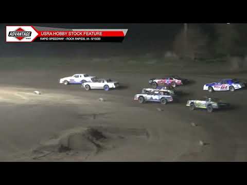 Sportsman &amp; Hobby Stock Features | Rapid Speedway | 5-15-2020 - dirt track racing video image