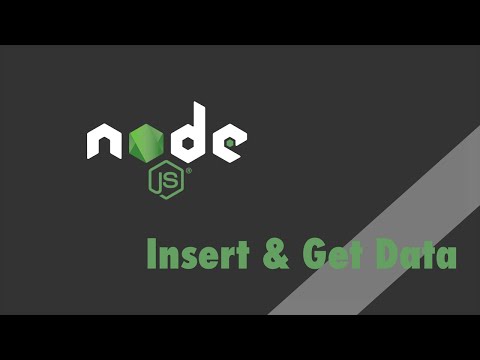 Node.js + Express - Tutorial - Insert and Get Data with MongoDB - UCSJbGtTlrDami-tDGPUV9-w