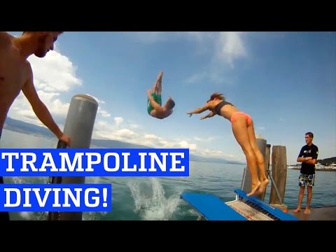 Trampoline Diving Into the Lake | PEOPLE ARE AWESOME - UCIJ0lLcABPdYGp7pRMGccAQ