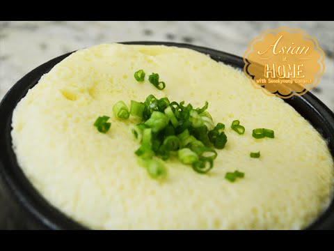 Gyeran Jjim Recipe : Silky & Delightful Korean Steamed Egg 부드러운 계란찜 만들기 - UCIvA9ZGeoR6CH2e0DZtvxzw