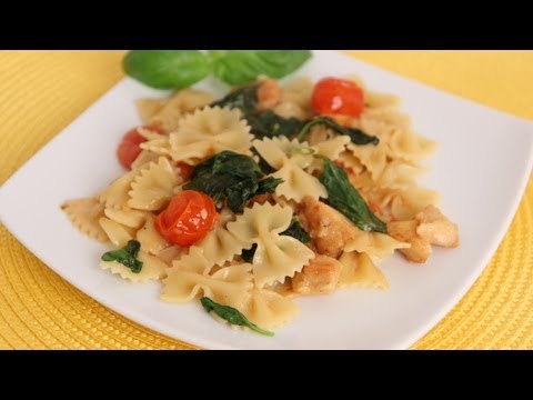 Bowties Florentine Recipe - Laura Vitale - Laura in the Kitchen Episode 564 - UCNbngWUqL2eqRw12yAwcICg