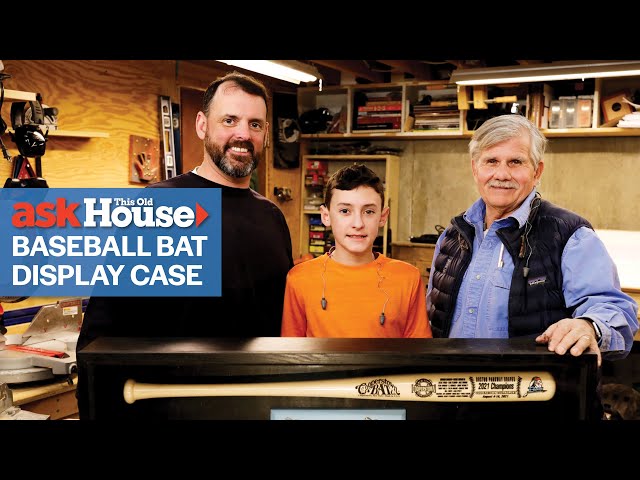 How To Hang A Baseball Bat Display Case?
