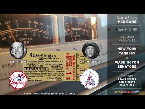 1971-Sep-29 • NYY/WAS • New York Yankees vs Washington Senators - Radio Broadcast video clip