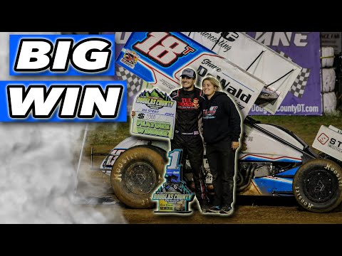 A Dominating Win At Douglas County Dirt Track! (CHECKED OUT) - dirt track racing video image