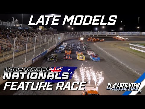 Late Models | Nationals - Perth Motorplex - 13th Jan 2024 | Clay-Per-View - dirt track racing video image