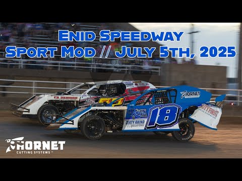 Enid Speedway Sport Mod 07/05/2025 #18 Kyle Wiens - dirt track racing video image