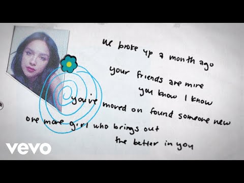 Olivia Rodrigo - happier (Lyric Video)