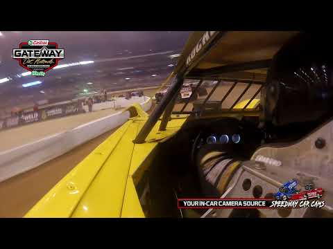 #1 Josh Baker - Super Late Model - Gateway Dirt Nationals 2021 - In-Car Camera - dirt track racing video image