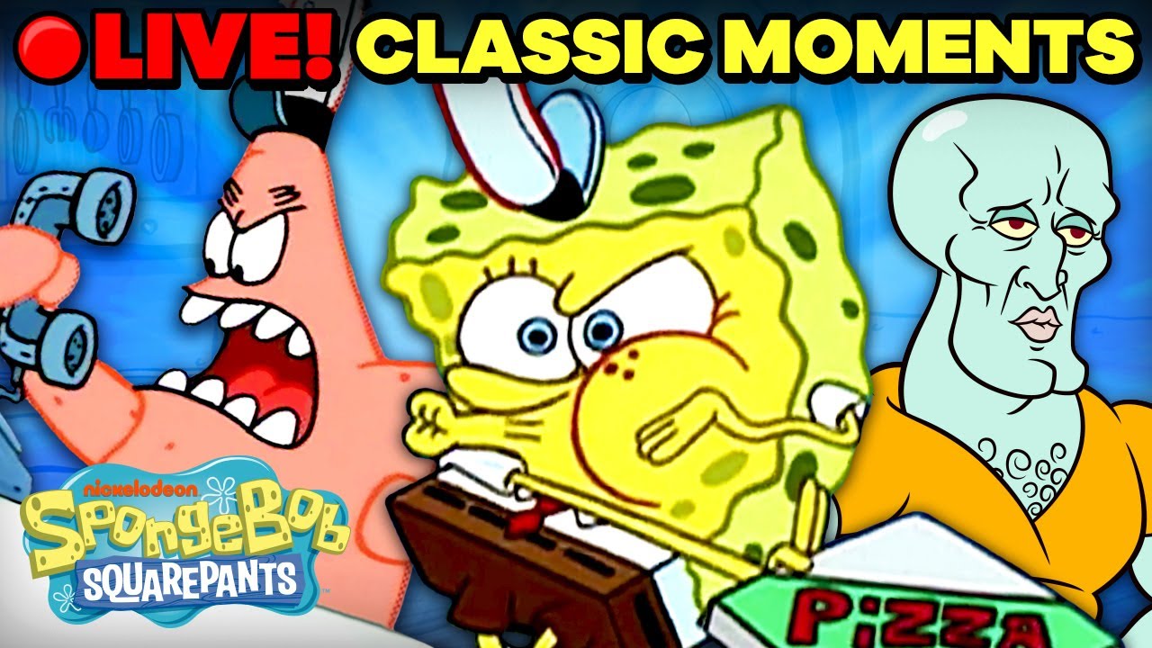 🔴 CLASSIC SpongeBob Moments Marathon! | SpongeBob SquarePants