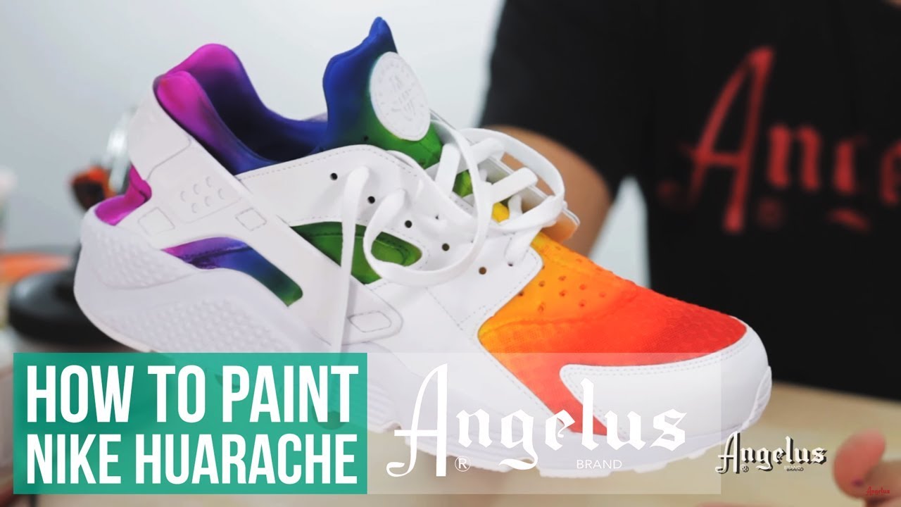 custom rainbow huaraches