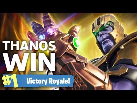 fortnite thanos victory royale infinity gauntlet gameplay - avengers and fortnite gameplay