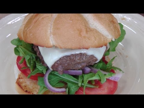 Basic Beef Burger - Recipe by Laura Vitale - Laura in the Kitchen Episode 176 - UCNbngWUqL2eqRw12yAwcICg