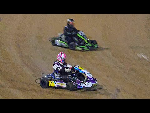 Huntly Speedway - Open Class Dirt Karts - 5/9/25 - dirt track racing video image
