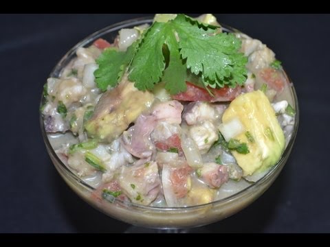 ceviche de pescado, camarones y conchoas negras- ceviche mixto - UCIRNADSE7zTt6_MshDlnZSA