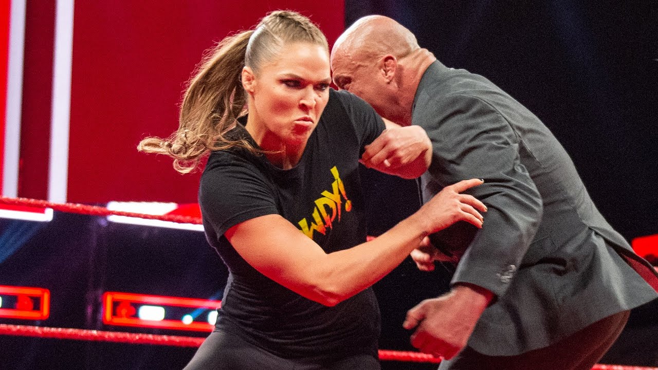 Ronda Rousey takes out Kurt Angle and Alexa Bliss: Raw, June 18, 2018