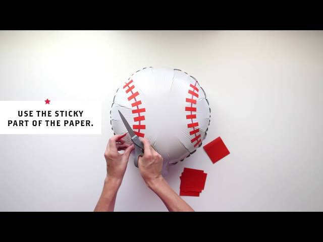 How to Make Baseball Balloons