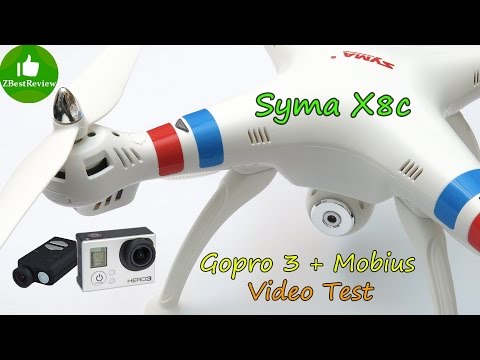 ✔ Syma X8c Gopro, Mobius Flight test! Banggood.com - UClNIy0huKTliO9scb3s6YhQ
